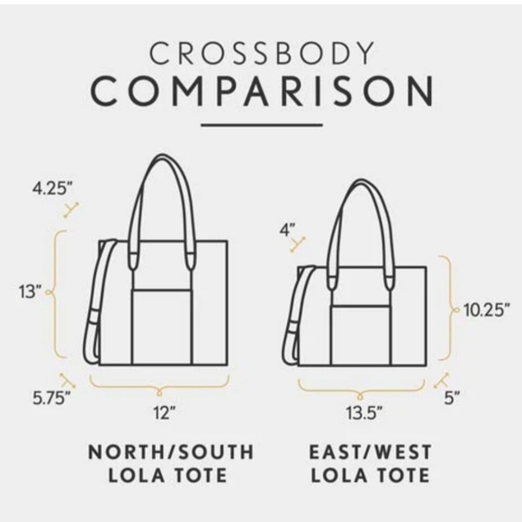 Portland Leather Large North South Lola Pearl Leather PLG Unicorn *Retired Color - Picture 12 of 13